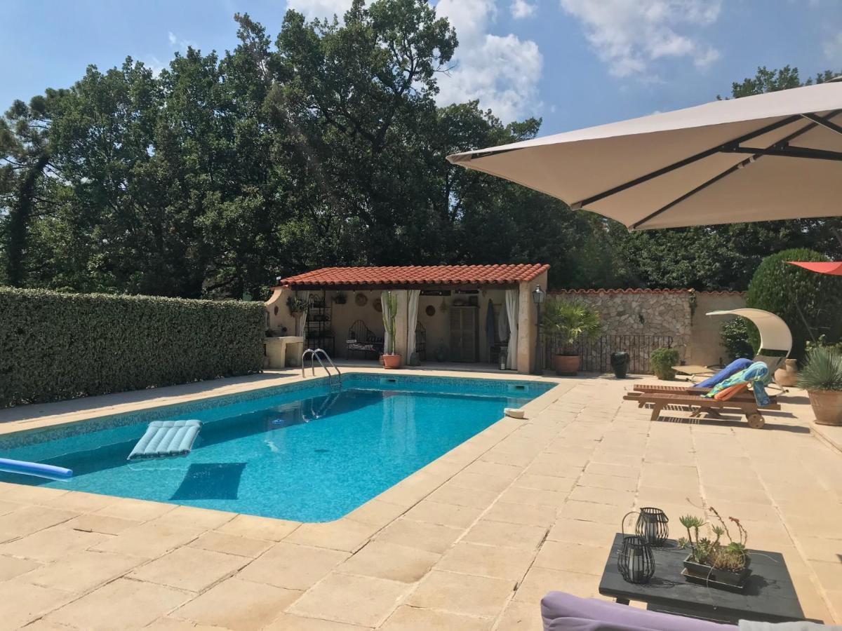 La Brindille Petit Mas Provencal Meuble De Tourisme 3 Etoiles 2-3 Personnes 1 Piece 30 M2 Tout Confort Lisiere Foret Jardin Jacuzzi Piscine Saint-Paul-en-Foret Bagian luar foto